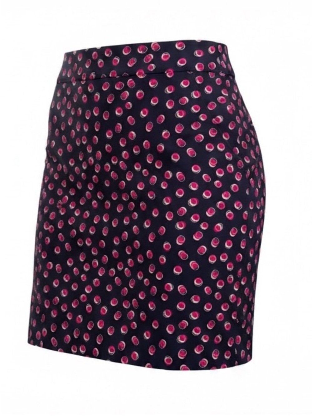 Talbots
Talbots Polka Dot Pencil Skirt
Navy Blue White Magenta Circles Size 16 - Picture 2 of 11